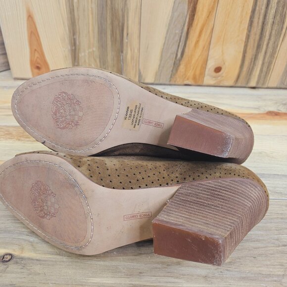 Vince Camuto Kainan Perforated Peep Toe Bootie - Picture 6 of 8